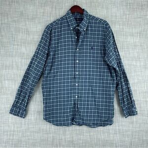 Ralph Lauren Shirt Button Down Long Sleeve Mens Size L blue 3097